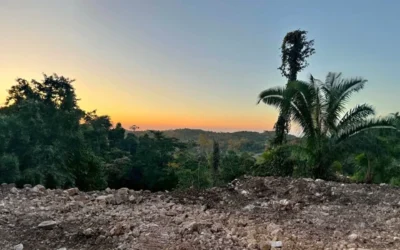 0.44 acres hillside property, Beautiful Hummingbird highway frontage.