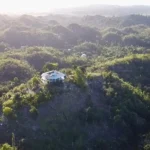 Beautiful home built on the solid rock on top of a hill